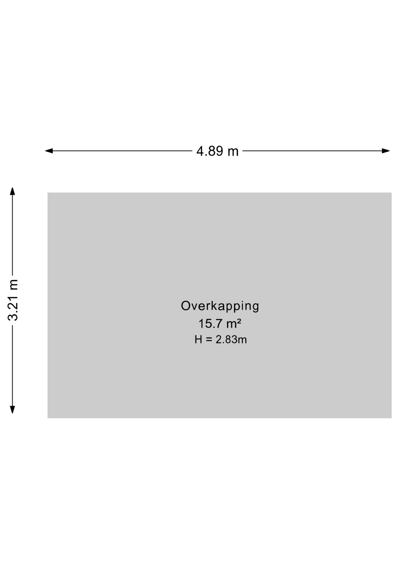 Plattegrond overkapping