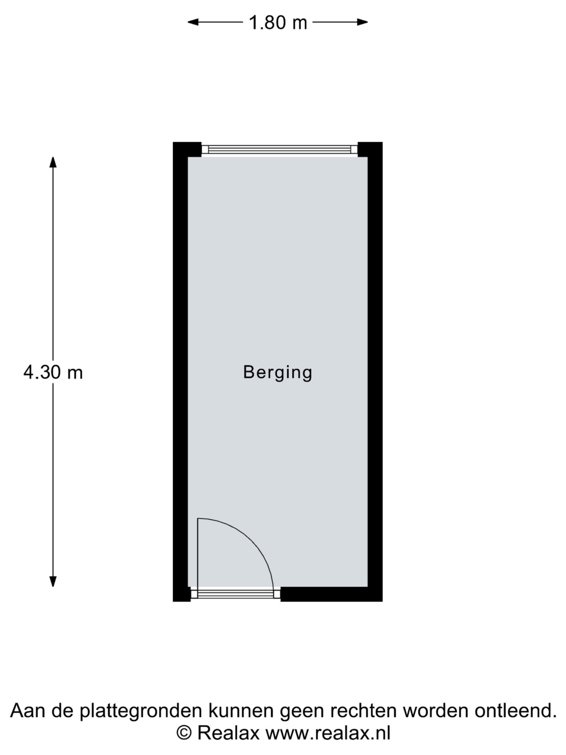 Plattegrond berging