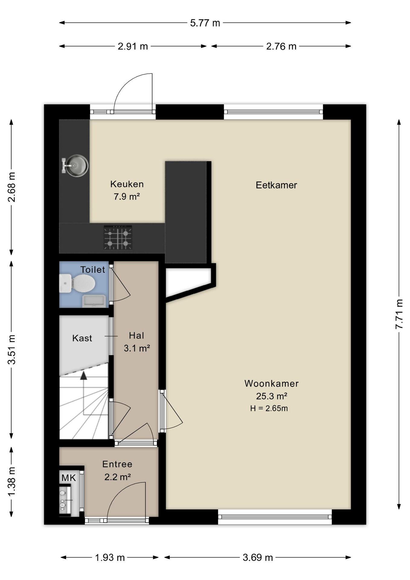 Plattegrond begane grond