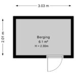 Plattegrond berging