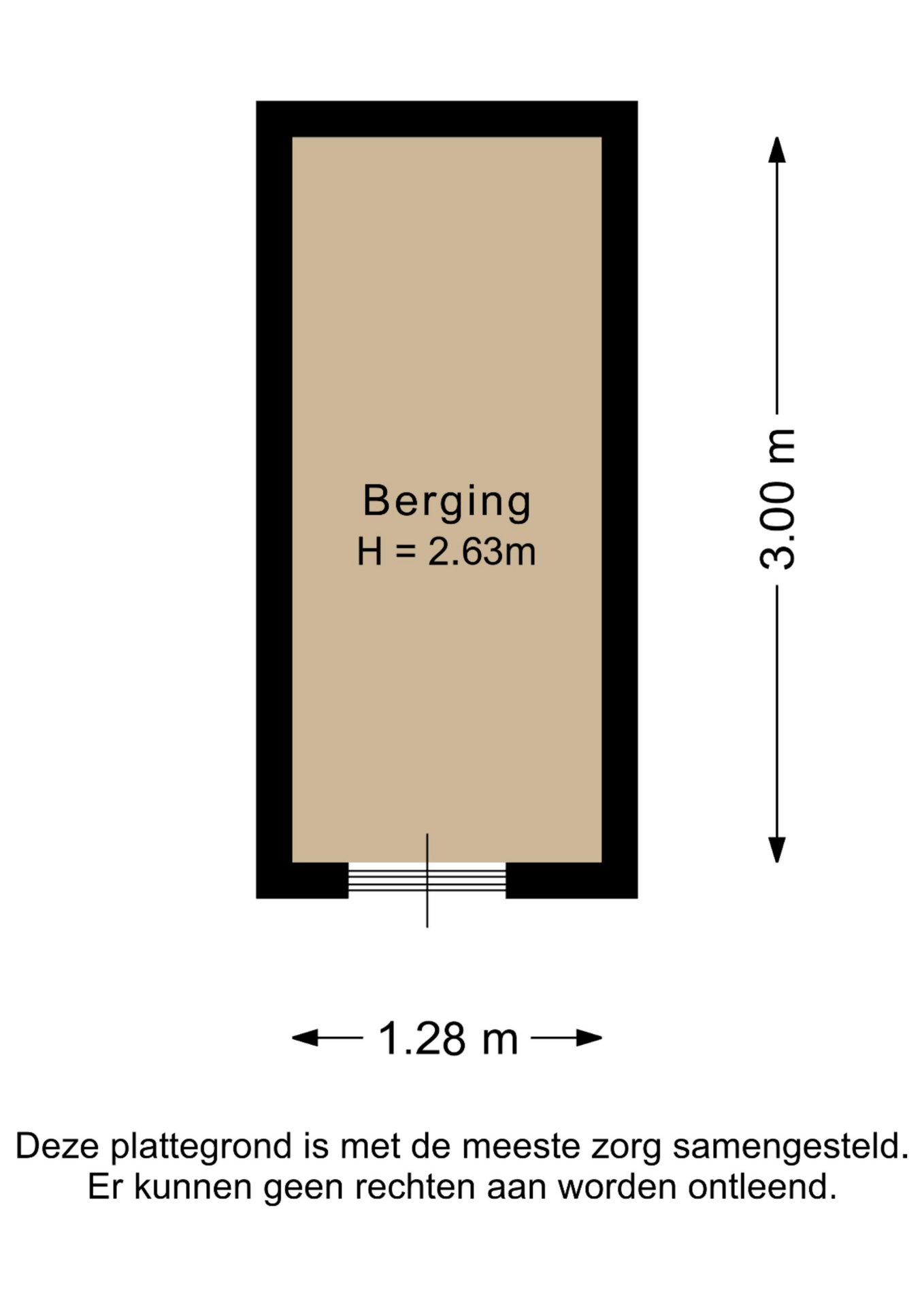 Plattegrond berging