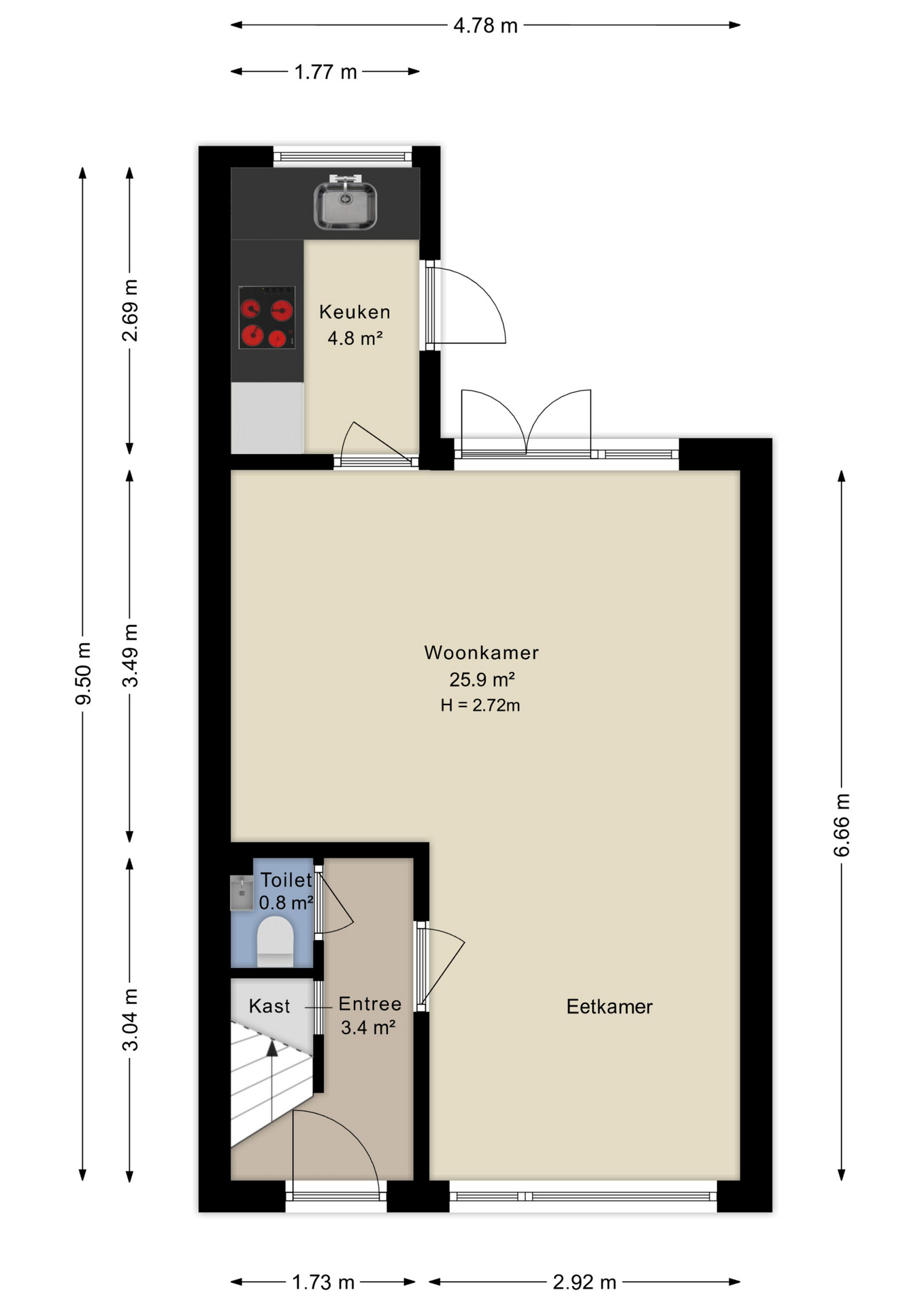 Plattegrond begane grond