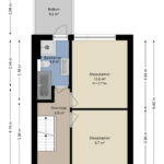 Plattegrond eerste verdieping