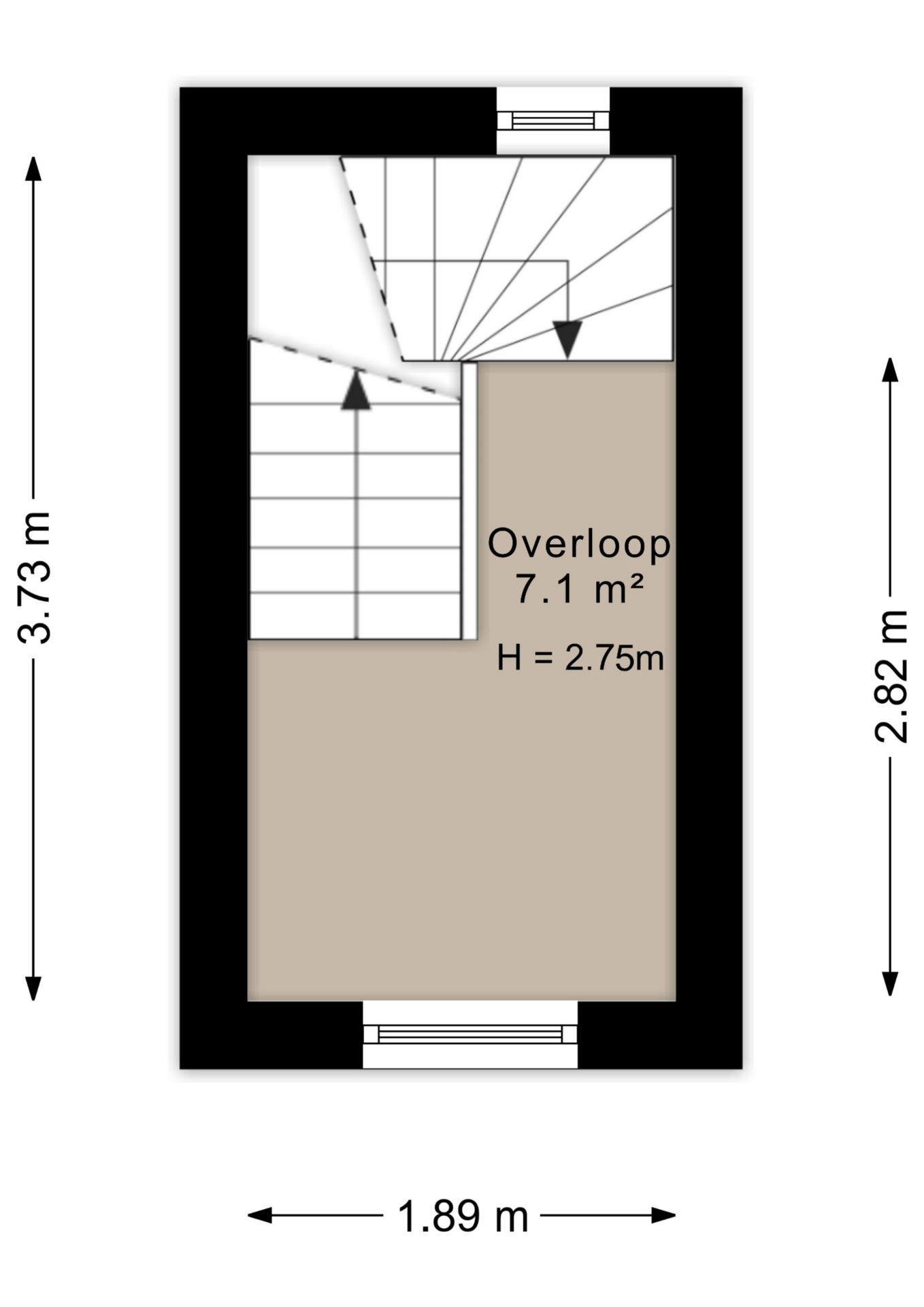 Plattegrond eerste verdieping