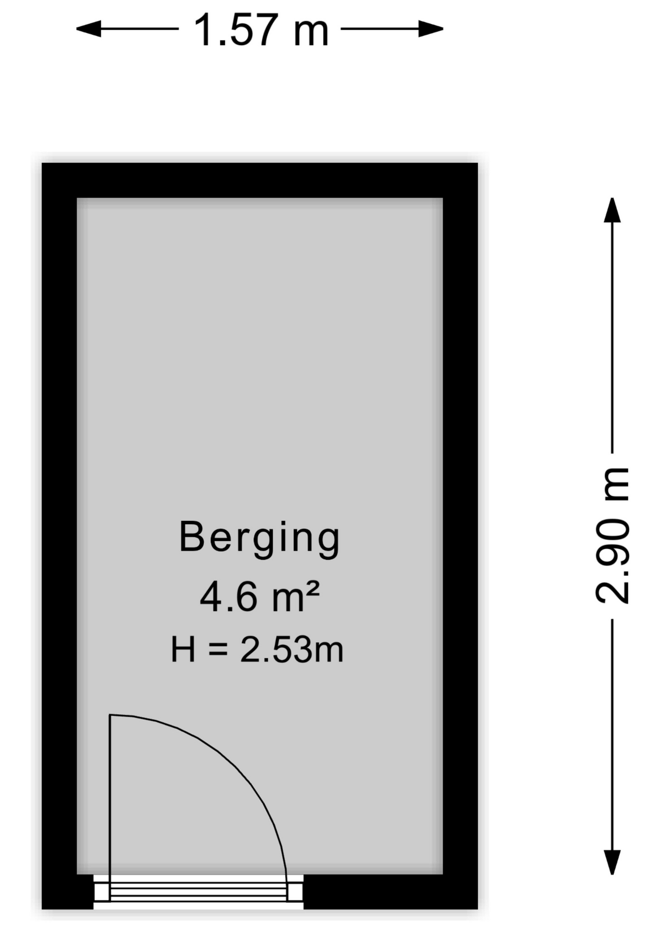 Plattegrond berging