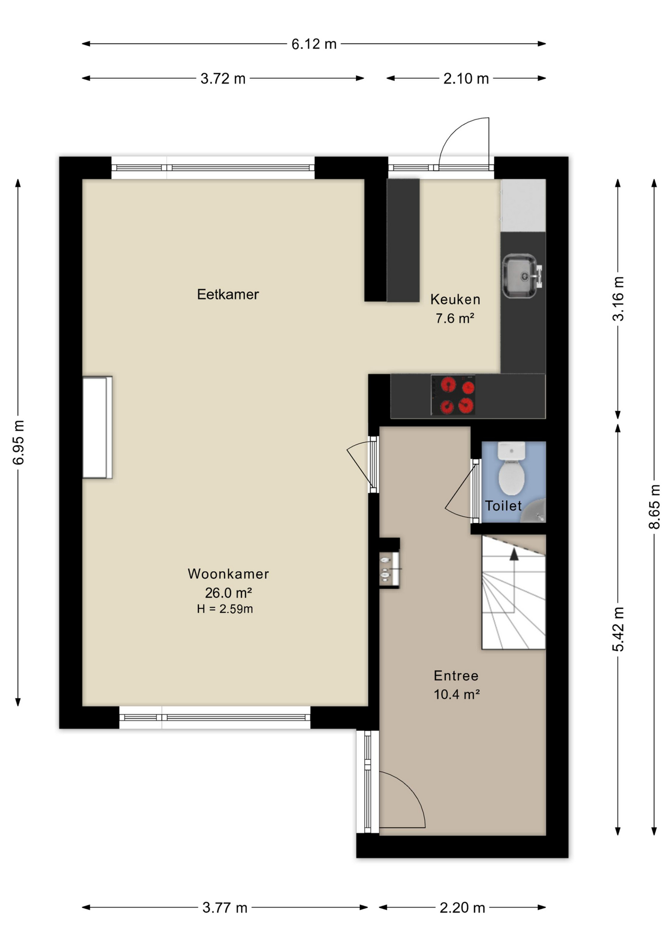 Plattegrond begane grond