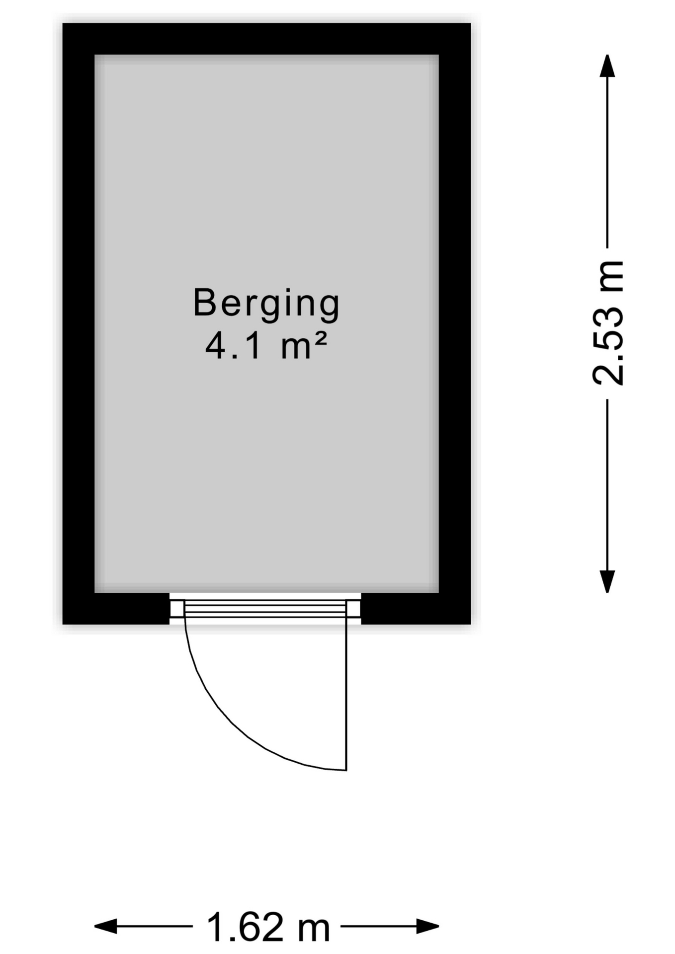 Plattegrond berging
