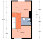 Plattegrond tweede verdieping
