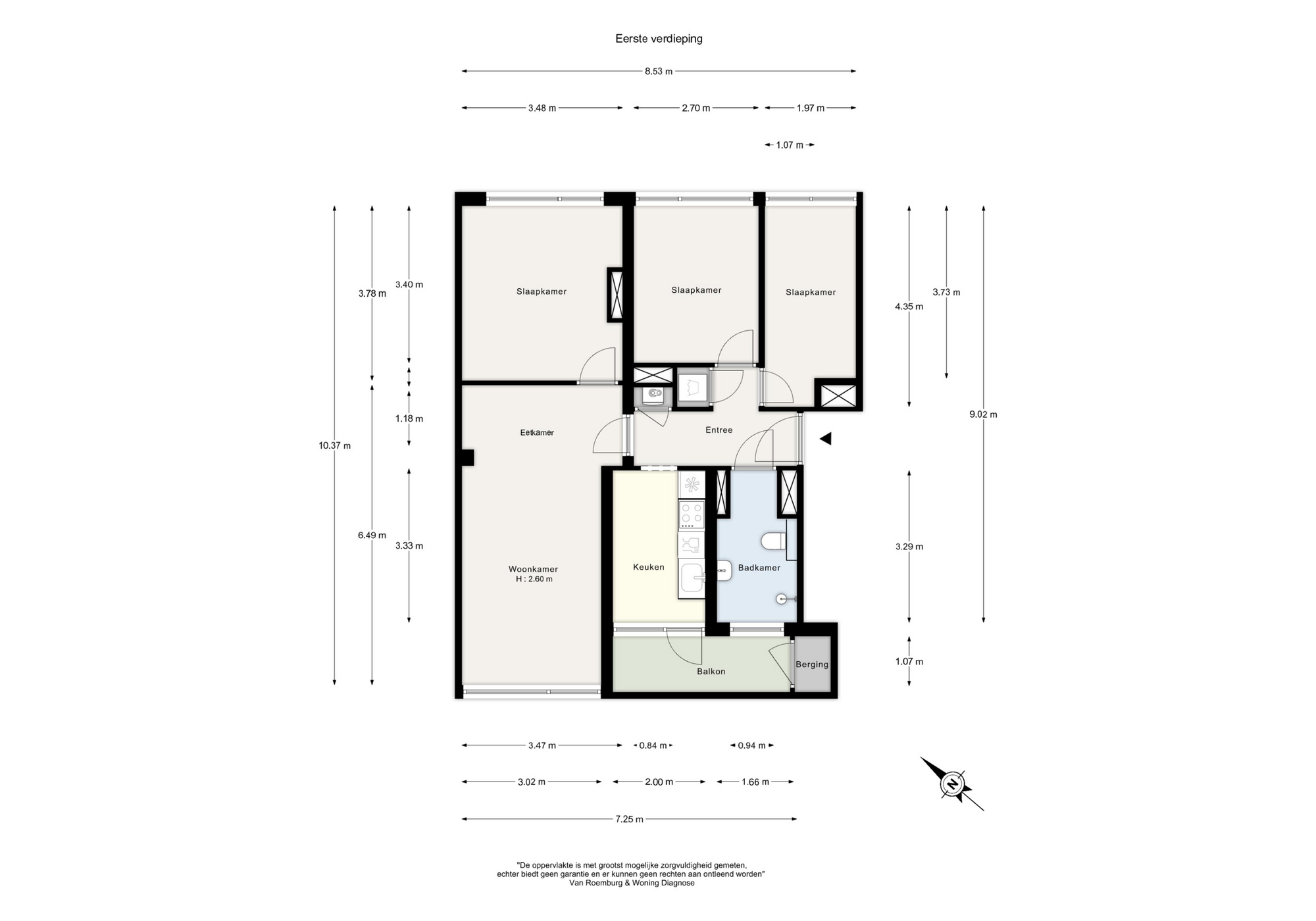 Plattegrond appartement