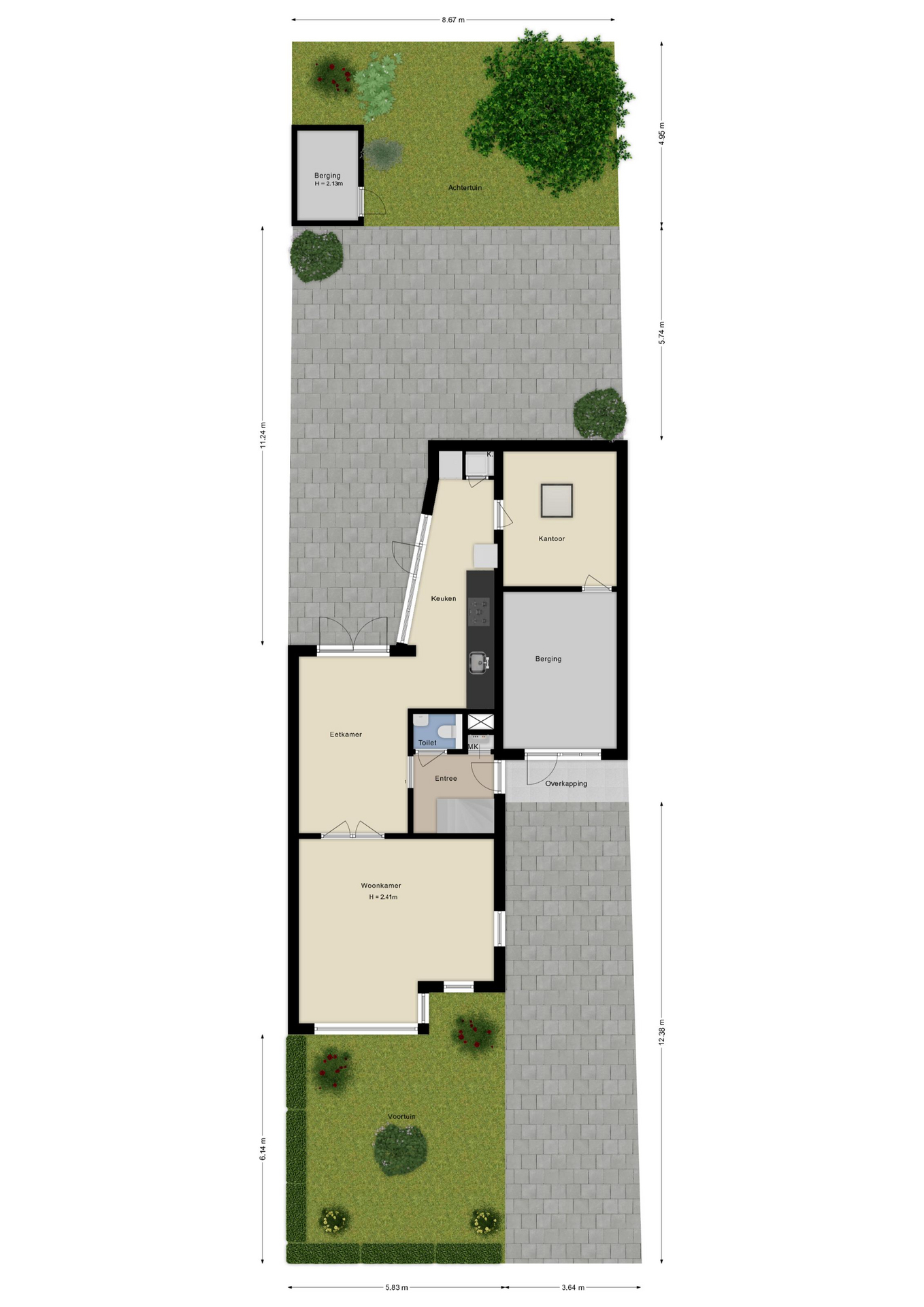 Begane grond en tuin