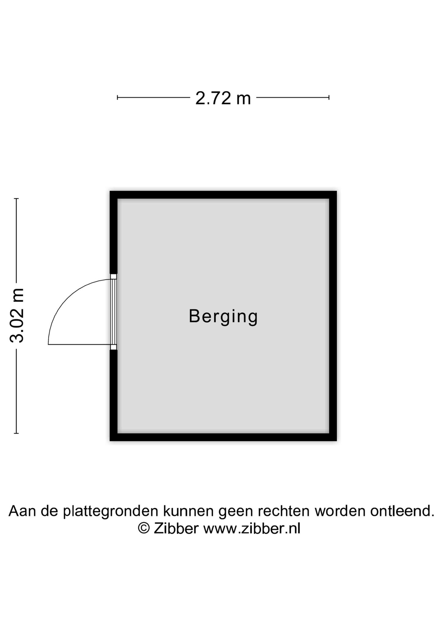 Plattegrond Berging