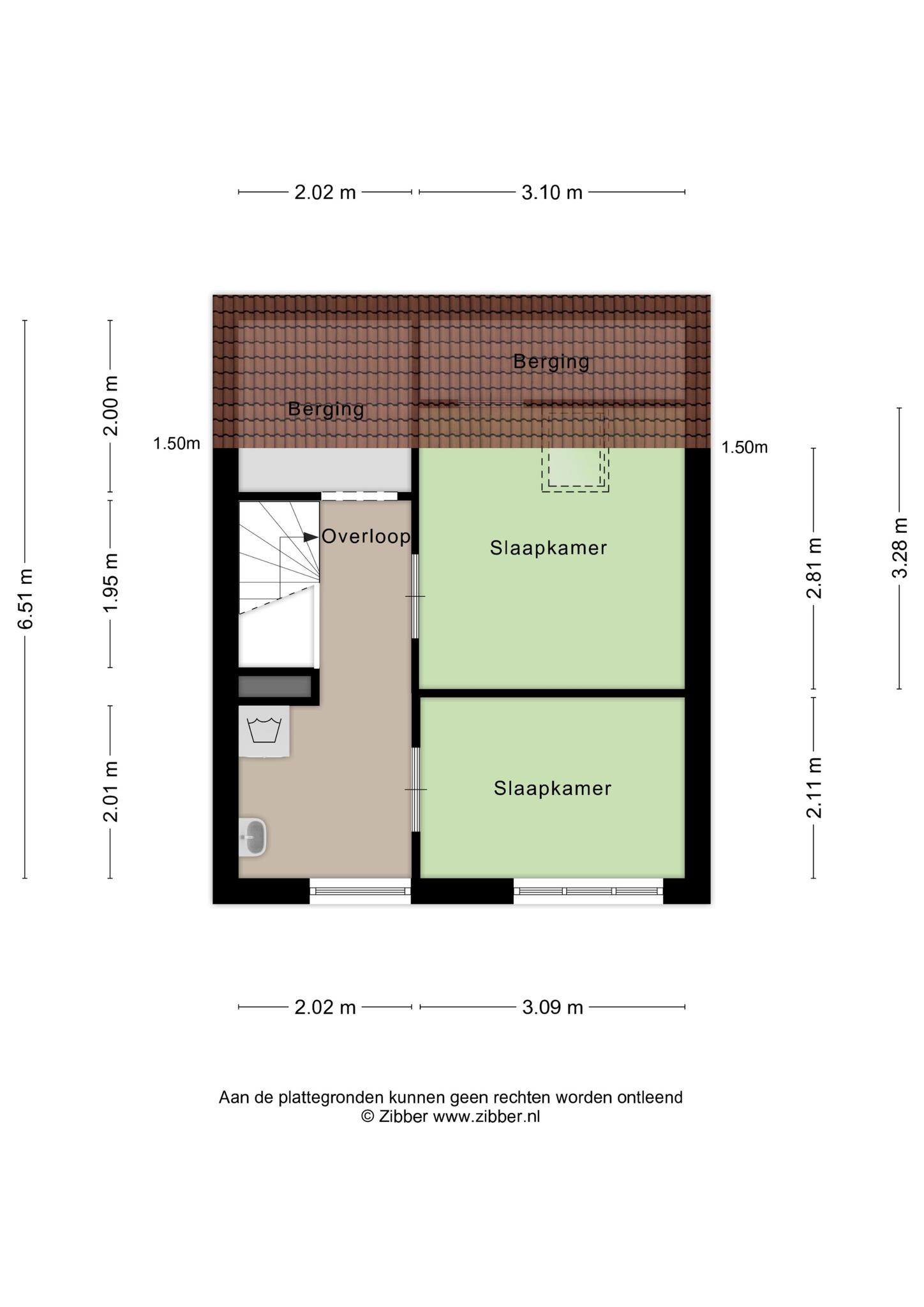 Plattegrond Tweede verdieping