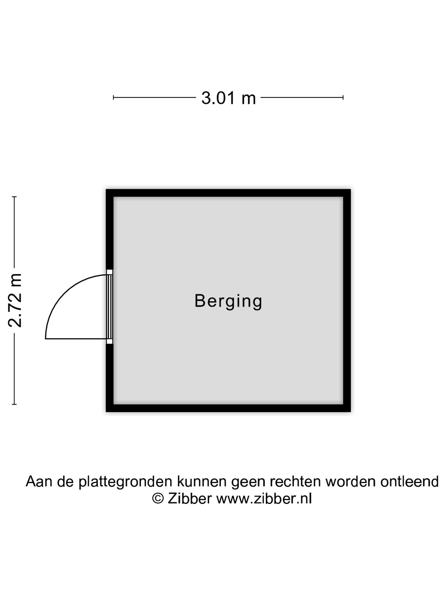 Plattegrond berging