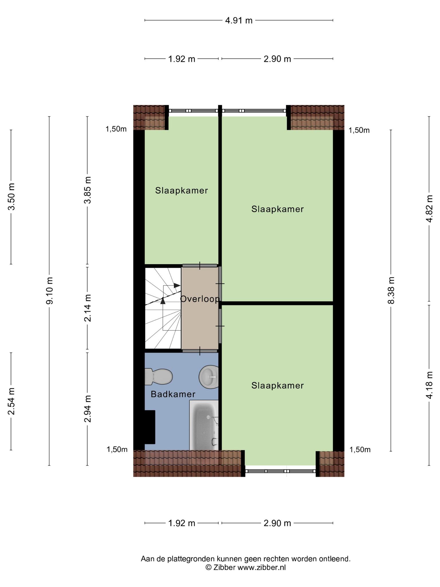 Plattegrond Eerste verdieping