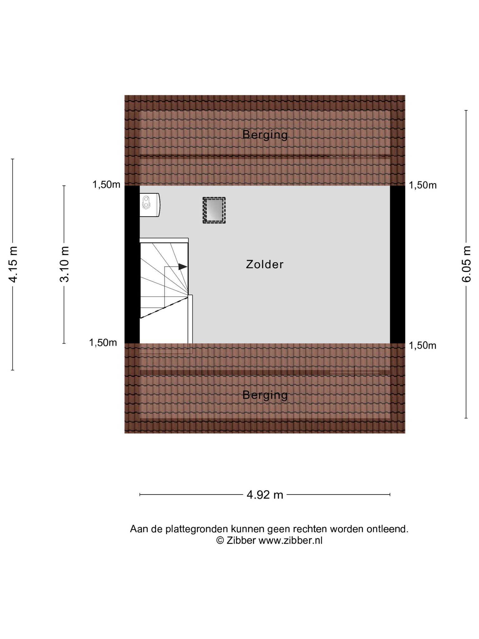 Plattegrond Tweede verdieping